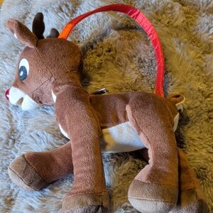 Brown Plush Reindeer Backpack for Kids
